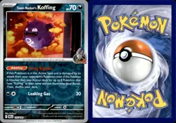 TEAM ROCKET'S KOFFING 125/182 Pokemon Card Destined Rivals Near Mint - Image 3