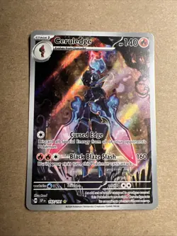 Pokemon TCG Ceruledge Illustration Rare Holo Card Sv08: Surging Sparks 197/191 - Image 1