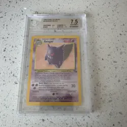 Pokemon TCG Gengar Fossil Holo Card 5/62 Unlimited Rare - Image 1