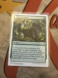 Veil of Summer - NM White Border - Mystery Booster 2 MB2 MTG - Image 1