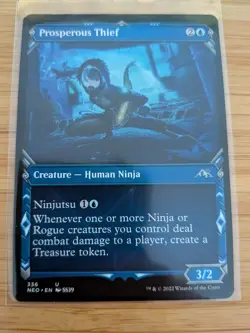 MTG Prosperous Thief (Showcase) 336 Kamigawa: Neon Dynasty M/NM Free UK P&P - Image 1