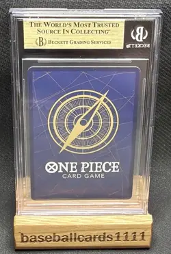 St. Shepherd Ju Peter Alternate Art OP13-084 Carrying On His Will Foil BGS 10 P1 - Image 2