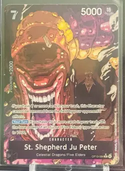 St. Shepherd Ju Peter (Alternate Art) OP13-084 Carrying On His Will Foil - Image 1