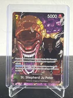 St. Shepherd Ju Peter (Alternate Art) OP13-084 Carrying On His Will Foil - Image 1