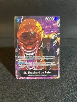 St. Shepherd Ju Peter (Alternate Art) OP13-084 Carrying On His Will Foil - Image 1