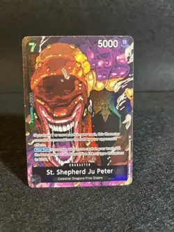 St. Shepherd Ju Peter (Alternate Art) OP13-084 Carrying On His Will Foil - Image 1