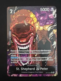 St. Shepherd Ju Peter (Alternate Art) OP13-084 Carrying On His Will Foil - Image 1