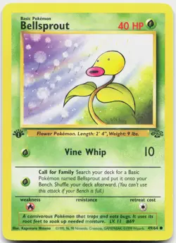 Bellsprout 49/64 Common Jungle Pokemon 1st Edition Near Mint - Image 1