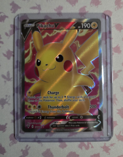 Pikachu V (Full Art) 170/185 Swsh04: Vivid Voltage Holo NM Pokemon - Image 1