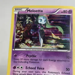 Pokemon TCG 2013 Legendary Treasures Card -- Meloetta 78/113 Holo - Image 2