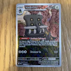 Pokemon card TCG Pitch Black 093/084 Bastiodon IR Illustration Rare - Image 1