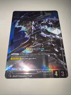 Gundam Card Game Gundam Delta Plus GD01-006 R+ Foil English AA Alt Art CCG TCG - Image 4