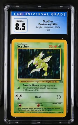 Scyther 10/64 Holo Jungle Pokemon CGC 8.5 Nm/Mint+ - Image 2