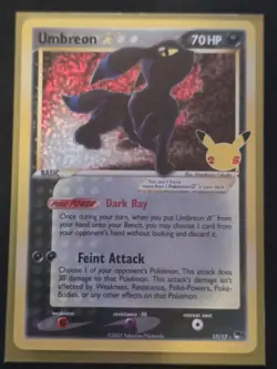 Umbreon Gold Star 17/17 - Pokemon Celebrations 25th Anniversary Holo Rare - NM/M - Image 2