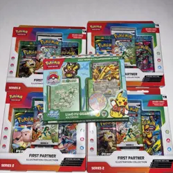 Pokemon First Partner Illustration Collection Series 2 x4 Sealed Bundle New - Image 1