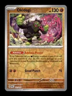 Okidogi 111/167 Rare Twilight Masquerade Pokemon Reverse Holo Near Mint - Image 1