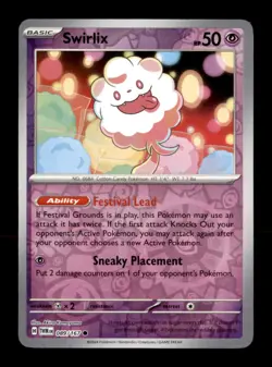 Swirlix 089/167 Common Twilight Masquerade Pokemon Reverse Holo Near Mint - Image 1