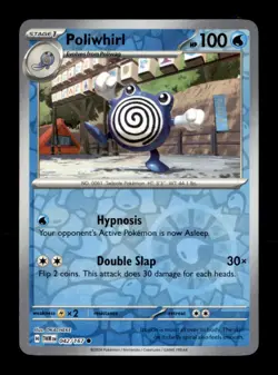 Poliwhirl 042/167 Common Twilight Masquerade Pokemon Reverse Holo Near Mint - Image 1