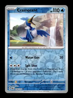 Cramorant 058/167 Uncommon Twilight Masquerade Pokemon Reverse Holo Near Mint - Image 1