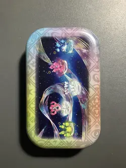 EMPTY Smoliv Pokemon Paldean Fates Mini Tin - Image 2