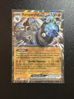 Rampardos ex - Double Rare Pokemon Card PBL 045/084 - Image 1