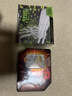 Pokemon TCG Perfect Order ETB And Team Rocket Tin Sealed - Image 1