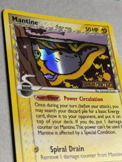 Pokemon TCG Mantine 20/101 Dragon Frontiers Reverse Holo Stamp 2006 - Image 2