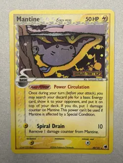 Pokemon TCG Mantine 20/101 Dragon Frontiers Reverse Holo Stamp 2006 - Image 3