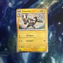 Pokemon TCG: Destined Rivals - Zebstrika (201/SV-P) SV Black Star Promo - Image 1