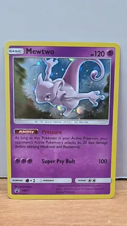 Pokemon TCG - Mewtwo - SM77 - Sun & Moon Holo Black Star Promos - Image 1