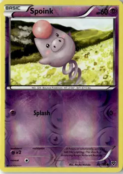 2014 XY Base Set Spoink 49/146 Reverse Holo - Image 1