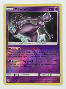 Mewtwo 75/214 Reverse Holo Rare Pokemon SM - Unbroken Bonds NM - Image 1