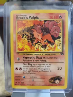 Pokemon TCG BROCK'S VULPIX (#37/132) Gym Challenge Vtg 2000 NM - Image 1