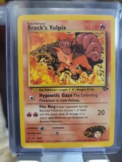 Pokemon TCG BROCK'S VULPIX (#37/132) Gym Challenge Vtg 2000 NM - Image 3