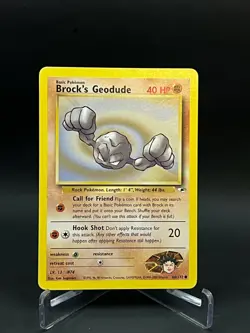 Pokemon Gym Heroes Brock's Geodude 66/132 Regular LP - Image 1