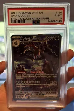 Hydreigon EX 169/086 Special Illustration Rare Wht En-White Flare Pokemon PSA 9 - Image 1