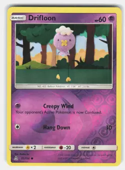 Drifloon 51/156 Pokemon SM - Ultra Prism Reverse Holofoil *LP* - Image 1