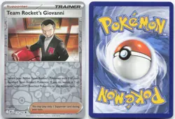 TEAM ROCKET'S GIOVANNI 174/182 Destined Rivals Pokemon Reverse Holo Uncommon NM - Image 3