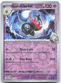 STEVEN'S CLAYDOL 084/182 Destined Rivals Pokemon Reverse Holo Uncommon Near Mint - Image 1