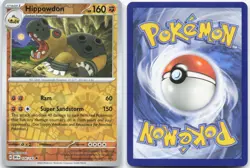 HIPPOWDON 106/182 Destined Rivals Pokemon Reverse Holo Uncommon Near Mint - Image 3