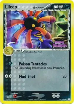 1x Lileep - 68/110 - Common - Reverse Holo Moderately Played Pokemon EX - Holon - Image 1
