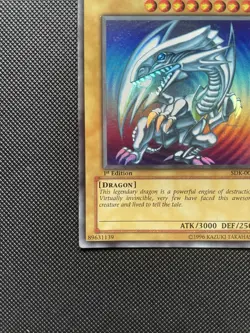 Yugioh Blue Eyes White Dragon SDK-001 1st Edition Ultra Rare Asian English MP - Image 5