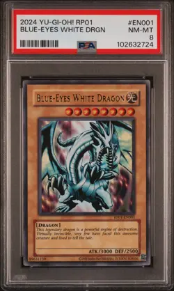 2024 Yu-Gi-Oh! RP01-Retro Pack #EN001 Blue-Eyes White Dragon - Image 1