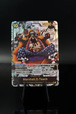 Marshall.D.Teach OP09 Manga PROXY CARD- ENGLISH- High Quality Texture - Image 1