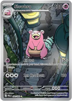 Pokemon Slowbro 90/84 Pitch Black Illustration Rare Holo EN M/NM - Image 1