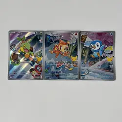 Pokemon TCG First Partner Illustration Collection Series 1 Sinnoh Starters - Image 1