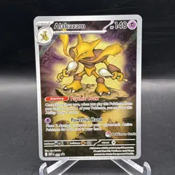 Pokemon TCG - Alakazam - Pokemon Center Stamped 009 Black Star Promo - Image 1