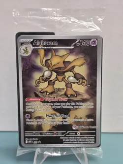 Pokemon TCG Alakazam MEP 009 Sealed Pokemon Center Stamped Black Star Promo NM - Image 1