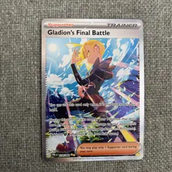 Gladion's Final Battle 118/084 SIR - Mega Evolution - Pitch Black - Pokemon TCG - Image 1