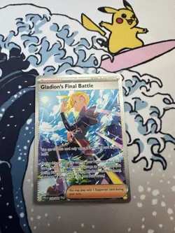 Gladion's Final Battle 118/084 Pokemon TCG Near Mint/Mint SIR Pitch Black - Image 1